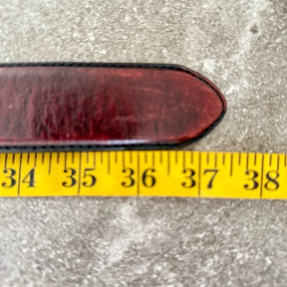 Silver Creek Classics Black Cherry Leather Belt Men’s 32